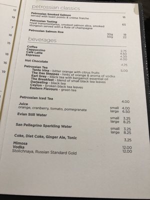 Menu photo 2 Petrossian Caviar NYC New York, NY