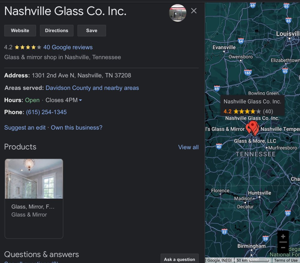 NASHVILLE GLASS COMPANY Updated September 2024 11 Photos 1301 2nd