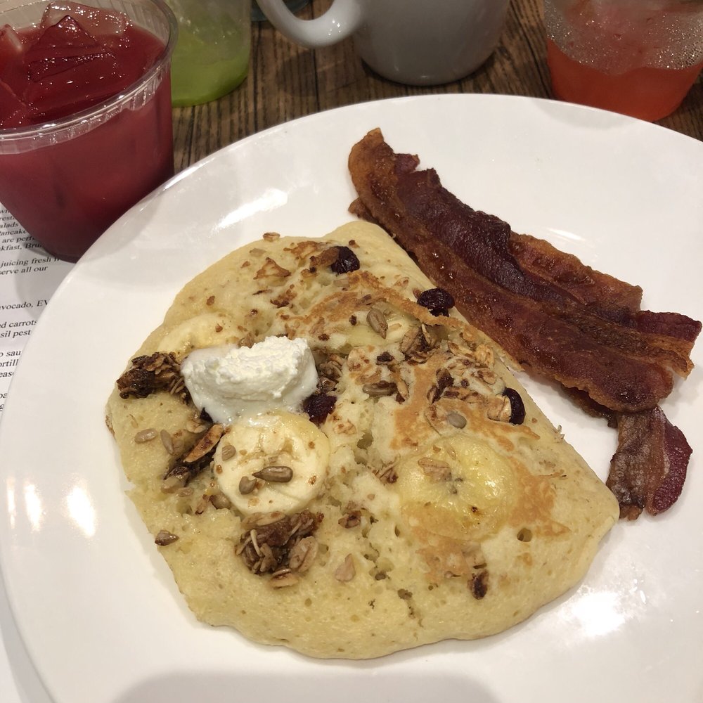 First Watch - Banana granola crunch pancake - Breakfast & Brunch Near Me - Houston, Texas First Watch - Banana granola crunch pancake - Breakfast & Brunch Near Me - Houston, Texas