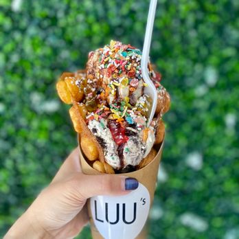 Luu’s Cafe - Ice cream waffle taco - Waffles Near Me - Seattle, Washington