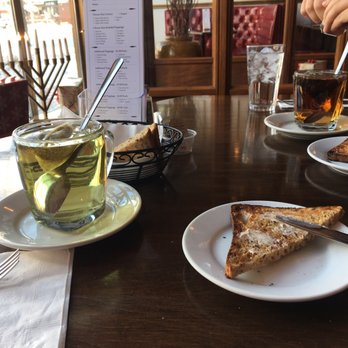Brasserie - Multigrain bread with butter before our soup; chamomile tea on the side! - French Near Me - Tenafly, New Jersey Brasserie - Multigrain bread with butter before our soup; chamomile tea on the side! - French Near Me - Tenafly, New Jersey