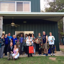 The Health Hut - Yoga Lola 2013 Back to Nature retreat participants in Sealy, Texas.
