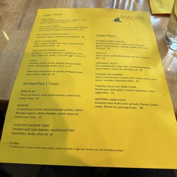 Magpie Cafe - Menu 12.2025 - New American Near Me - Sacramento, California Magpie Cafe - Menu 12.2025 - New American Near Me - Sacramento, California