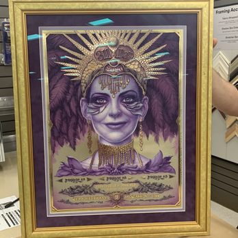 Michaels - Framed poster, double matted with purple suede and lavender, conservation glass - Arts & Crafts Near Me - Topeka, Kansas