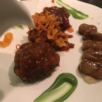 La Bien Aparecida - september 23, 2018 * some gnocchi and meatball dish, 4/5 - Spanish Near Me - Madrid, M