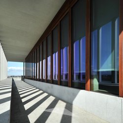 Literaturmuseum der Moderne - Foto: Chris Korner, DLA Marbach;  Die beeindruckende Architektur des Literaturmuseums der Moderne.