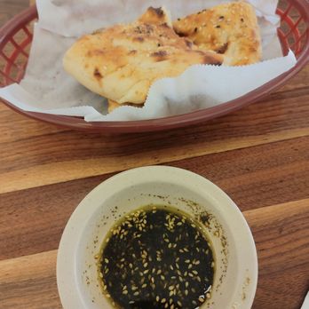 Istanbul Grill - Complementary bread with olive oil - Turkish Near Me - Houston, Texas