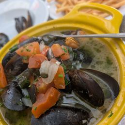 Mussels and frites.