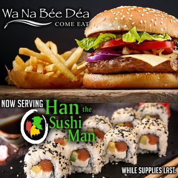 Wa-Na-Be'e-De'a Snack Bar - shows a hamburger and french fries - New American Near Me - Quapaw, Oklahoma Wa-Na-Be'e-De'a Snack Bar - shows a hamburger and french fries - New American Near Me - Quapaw, Oklahoma