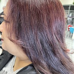Burgundy highlight