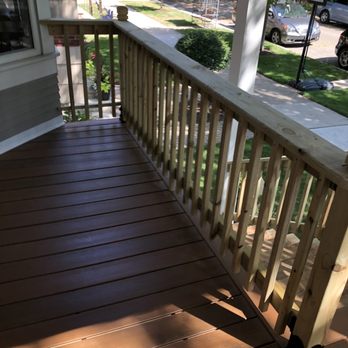 Michael Tague Landscaping - New composite deck and railings - Lighting Fixtures & Equipment Near Me Michael Tague Landscaping - New composite deck and railings - Lighting Fixtures & Equipment Near Me