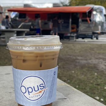 Opus Coffee Airstream - Afternoon iced coffee - Coffee & Tea Near Me - Gainesville, Florida Opus Coffee Airstream - Afternoon iced coffee - Coffee & Tea Near Me - Gainesville, Florida
