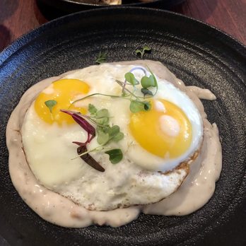Xulo Coffee Bar - Biscuits and gravy. Comes with sunny side up egg - Coffee & Tea Near Me - Elk Grove, California Xulo Coffee Bar - Biscuits and gravy. Comes with sunny side up egg - Coffee & Tea Near Me - Elk Grove, California