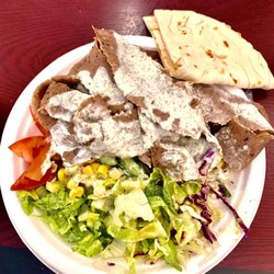Sam's Kebab & Gyros - Lamb/Beef Gyro Salad.