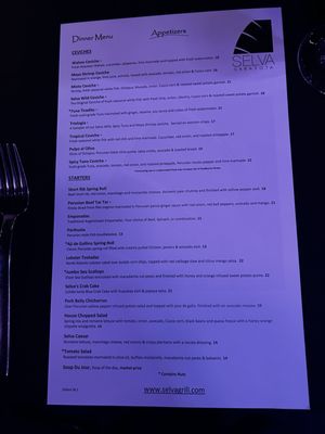 Menu photo 2 Selva Grill Sarasota, FL Menu photo 2 Selva Grill Sarasota, FL