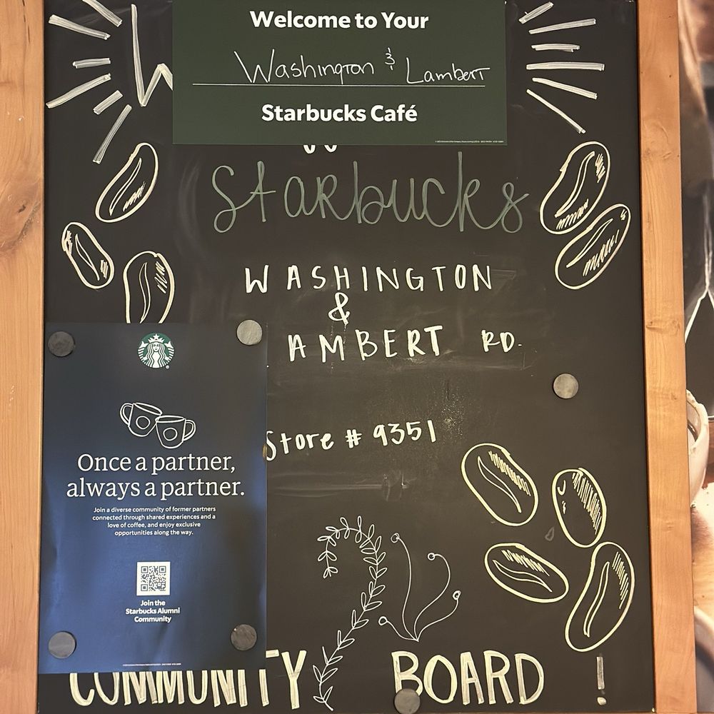 Starbucks - Washington & Lambert Rd - Coffee & Tea Near Me - Whittier, California Starbucks - Washington & Lambert Rd - Coffee & Tea Near Me - Whittier, California
