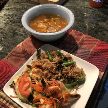 Sweet Mango - Prawn salad, spicy fried rice and tom yum soup - Burmese Near Me - San Jose, California Sweet Mango - Prawn salad, spicy fried rice and tom yum soup - Burmese Near Me - San Jose, California