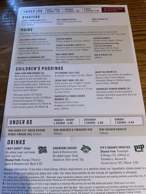 Menu photo 1 Toby Carvery Harlow, ESS
