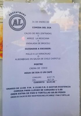 Menu photo 1 AL Monterrey, NLE Menu photo 1 AL Monterrey, NLE