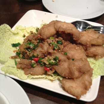 Dinesty Dumpling House - Salt and pepper fish (basa): love the garlic and chiles. - Chinese Near Me - Vancouver, British Columbia Dinesty Dumpling House - Salt and pepper fish (basa): love the garlic and chiles. - Chinese Near Me - Vancouver, British Columbia