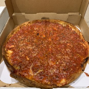 Pizza Birra Vino - Deep Dish Pizza (with Pepperoni and Italian Sausage) - Pizza Near Me - Houston, Texas Pizza Birra Vino - Deep Dish Pizza (with Pepperoni and Italian Sausage) - Pizza Near Me - Houston, Texas