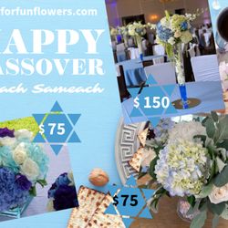 Just For Fun Flowers - Passover flyer