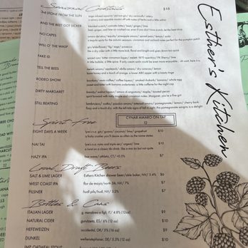 Esther's Kitchen - Menu - Italian Near Me - Las Vegas, Nevada
