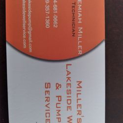 Miller’s Lakeside Well and Pump Services