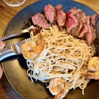 Davanti Enoteca - CACIO E PEPE w / SHrimps & Steaks - Italian Near Me - San Diego, California Davanti Enoteca - CACIO E PEPE w / SHrimps & Steaks - Italian Near Me - San Diego, California