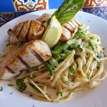 Ludvig's Bistro - King Salmon and asparagus over pasta...excellent - New American Near Me - Sitka, Alaska Ludvig's Bistro - King Salmon and asparagus over pasta...excellent - New American Near Me - Sitka, Alaska
