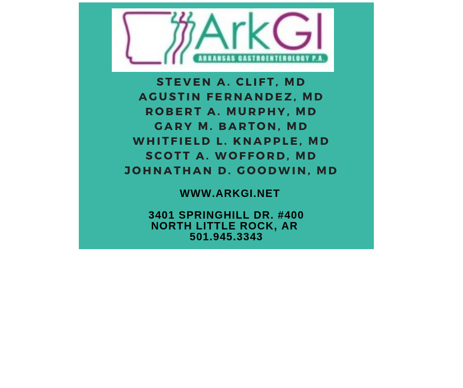 ARKANSAS GASTROENTEROLOGY Updated April 2024 3401 Springhill Dr