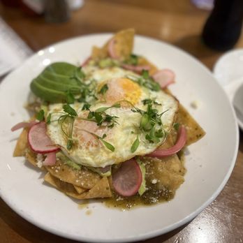 Poached Kitchen - Chilaquiles verdes. - Coffee & Tea Near Me - Anaheim, California