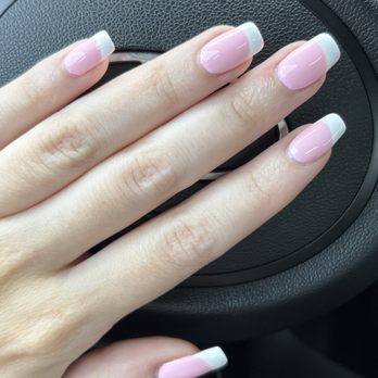7 Days Nails Spa - gel manicure french tip pink base - Nail Salons Near Me - Clay, New York 7 Days Nails Spa - gel manicure french tip pink base - Nail Salons Near Me - Clay, New York