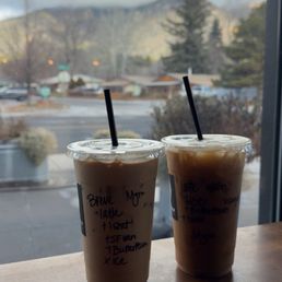 Coffee was Amazing!!   Ordered two lattes.   The view is incredible  The staff was friendly   Service was quick.   Peaceful coffee shop.