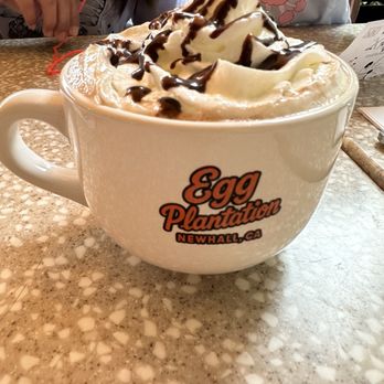 Egg Plantation - Hot Chocolate with Whipped Cream - Breakfast & Brunch Near Me - Newhall, California