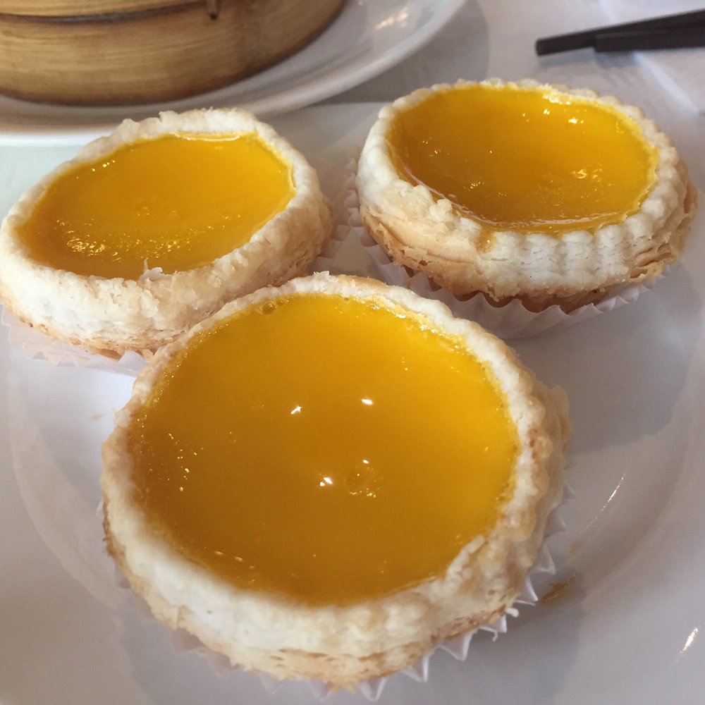 Egg tarts. Egg tarts.
