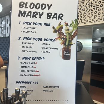Hash Kitchen - Bloody Mary bar was great! - Breakfast & Brunch Near Me - Scottsdale, Arizona
