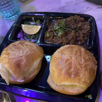 Fusion India - Keema with bun maska pav - Indian Near Me - Bothell, Washington Fusion India - Keema with bun maska pav - Indian Near Me - Bothell, Washington