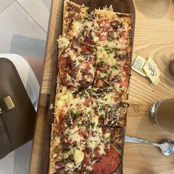 Café Le Jardin - Tomato tarte very flavorful on a thin philo type dough - French Near Me - Audubon, New Jersey Café Le Jardin - Tomato tarte very flavorful on a thin philo type dough - French Near Me - Audubon, New Jersey