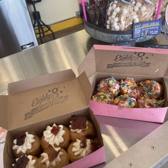Eighty 8 Donuts - 007 and fruity pebbles - Food Trucks Near Me - Portland, Maine