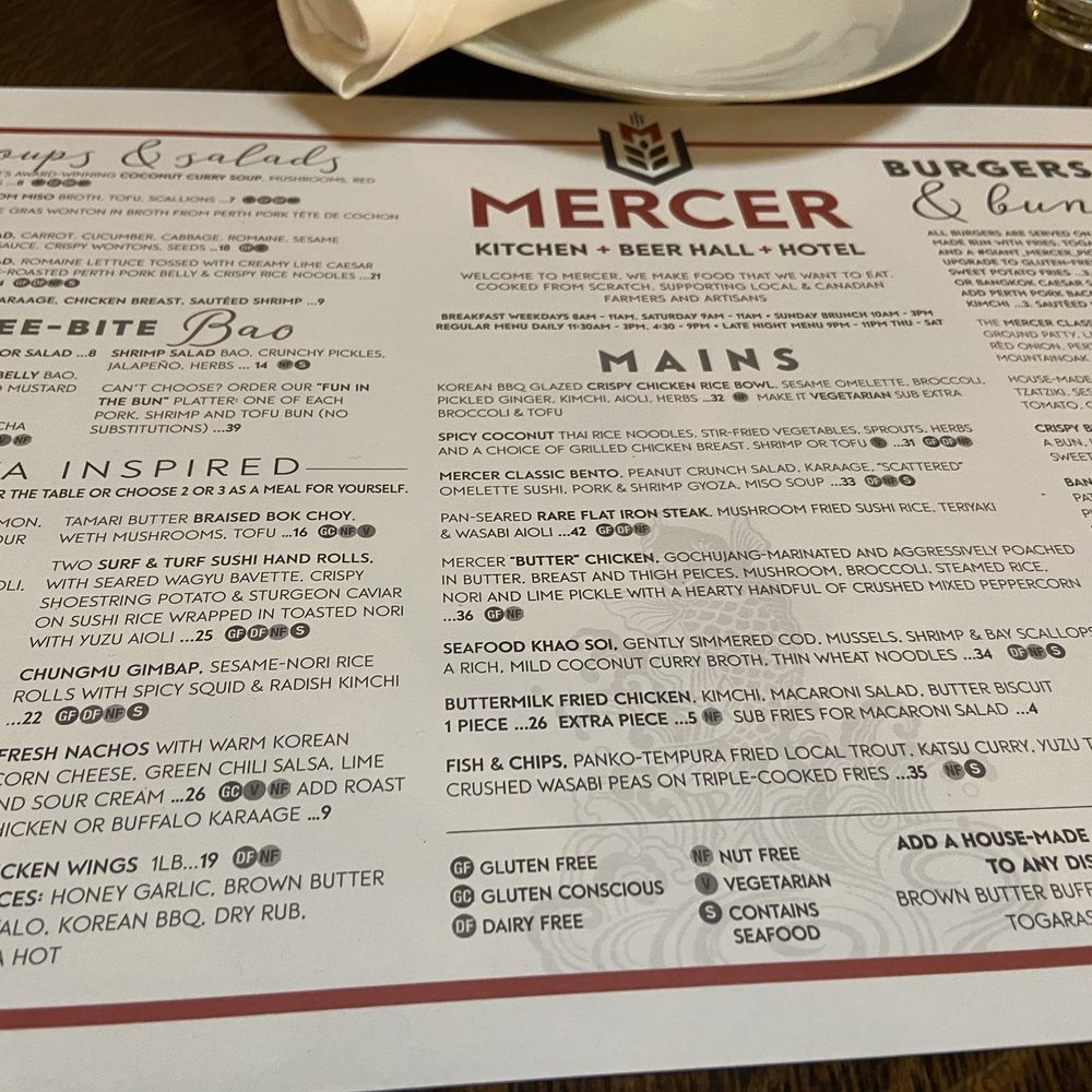 Mercer Hall - menu - Bars Near Me - Stratford, Ontario Mercer Hall - menu - Bars Near Me - Stratford, Ontario