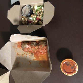 Fondi Pizzeria - What is up with the containers?  Two small ones would have been fine. - Pizza Near Me - Gig Harbor, Washington
