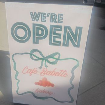Cafe Babette - Open sign - Bakeries Near Me - Indianapolis, Indiana Cafe Babette - Open sign - Bakeries Near Me - Indianapolis, Indiana