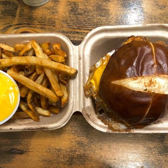 Devil Dawgs-Wicker Park - Bag "O" Fries with Cheese Sauce The Clucker - Hot Dogs Near Me - Chicago, Illinois