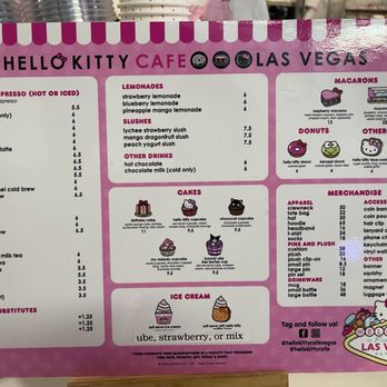 Hello Kitty Cafe - Menu - Themed Cafes Near Me - Las Vegas, Nevada