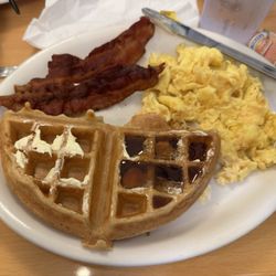 Good Day Cafe Irving - Senior 1/2 Waffle breakfast combo