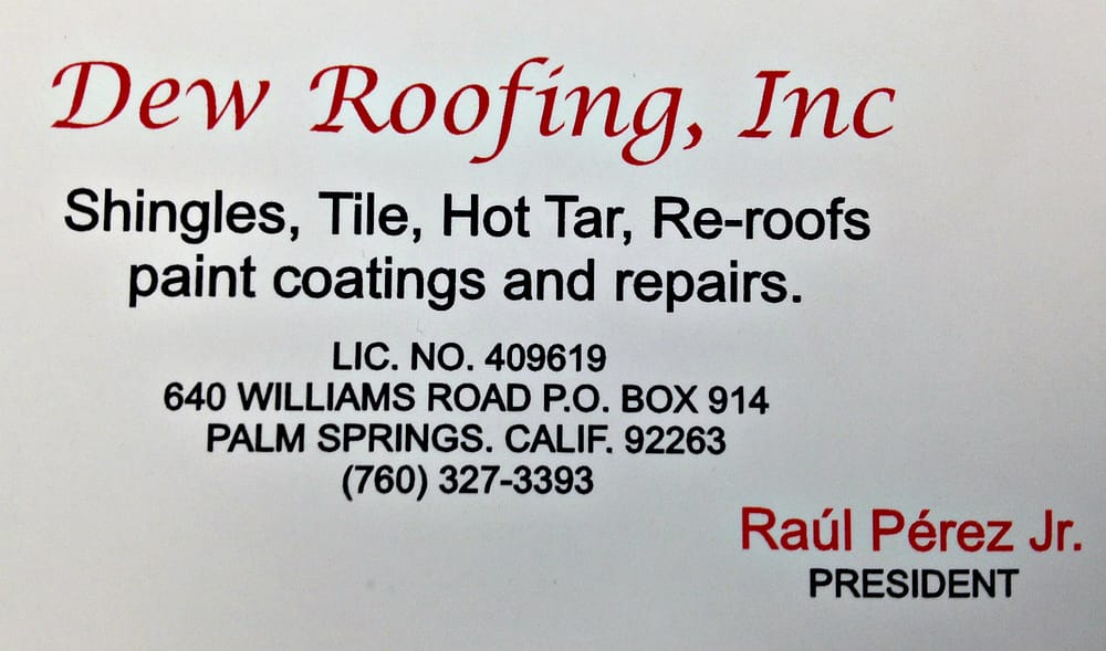 Slide of Dew Roofing