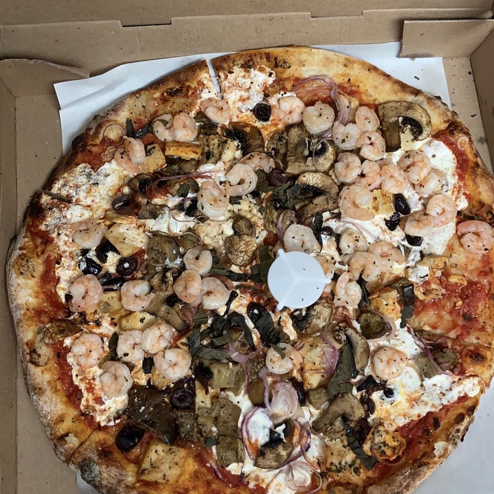 Napoli's Pizza - Mediterranean Chicken with 1 or More Toppings - Pizza Near Me - Hoboken, New Jersey Napoli's Pizza - Mediterranean Chicken with 1 or More Toppings - Pizza Near Me - Hoboken, New Jersey