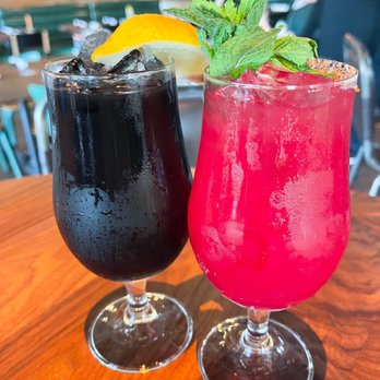 Eureka - Charcoal Lemonade and Watermelon Hibiscus Spicy Agua Fresca - American Near Me - Santa Clara, California Eureka - Charcoal Lemonade and Watermelon Hibiscus Spicy Agua Fresca - American Near Me - Santa Clara, California