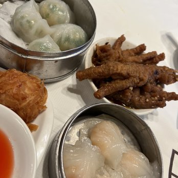 Dynasty Restaurant - Chives shrimp dumpling, shrimp dumping and chicken feet - Dim Sum Near Me - Stockton, California